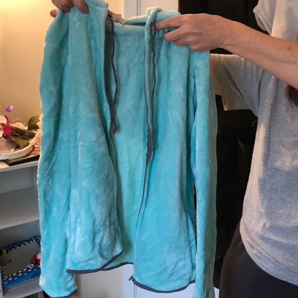 Mint super soft fuzzy jacket